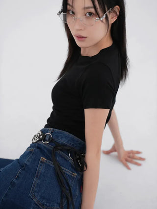 Obelisk Bohemian Ring Leather Belt
