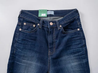 Noble Brush Washed High Bootcut Denim Pants