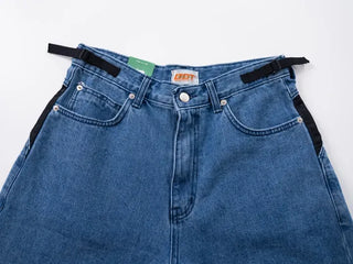 Perrin Mesh Wing Half Bermuda Denim Pants