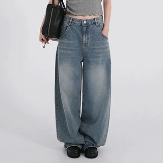 Ariel Heart Waist Vintage Denim Pants