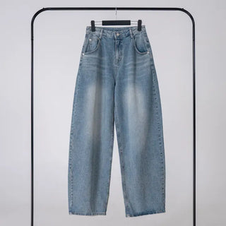 Ariel Heart Waist Vintage Denim Pants