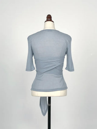 Anu See-through Wrapping Cardigan