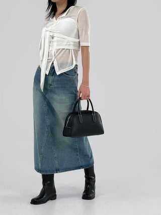 Anu See-through Wrapping Cardigan