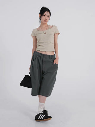 Leuti US Elastic Bermuda Midi Shorts