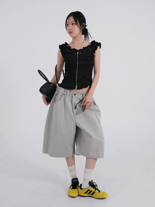 Leuti US Elastic Bermuda Midi Shorts
