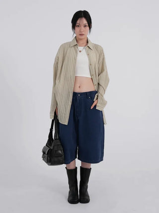 Leuti US Elastic Bermuda Midi Shorts