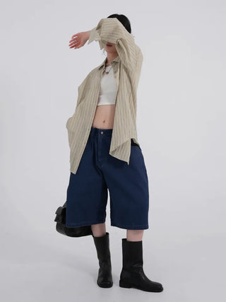 Leuti US Elastic Bermuda Midi Shorts