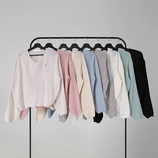 Fornell Pendant Linen V-Neck Knit