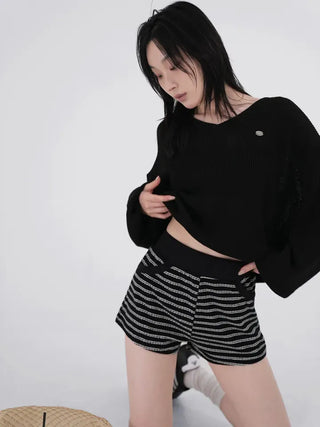 Fornell Pendant Linen V-Neck Knit