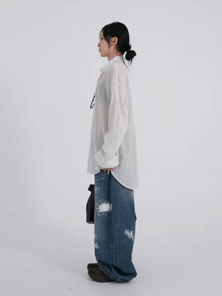Neo Stripe Boxy Fit Shirt