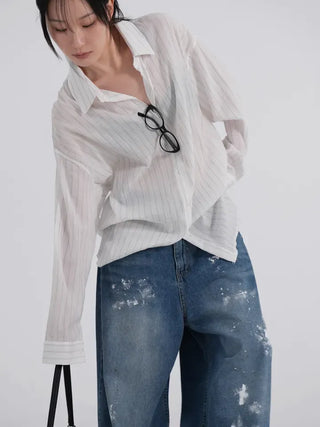 Neo Stripe Boxy Fit Shirt