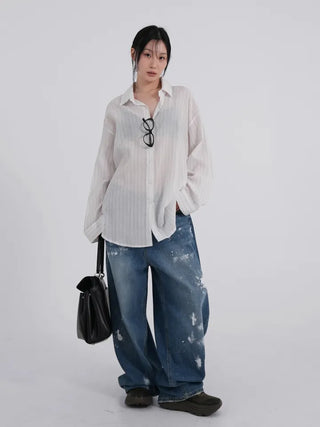 Neo Stripe Boxy Fit Shirt