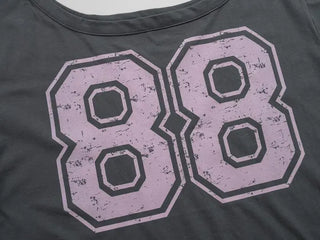 Neriel Numbering Short Sleeve One-Shoulder T-Shirt