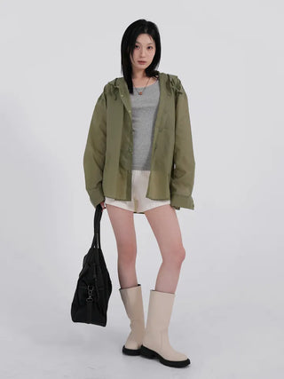 Levan Oversized Rain Hoodie