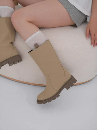 Lenticular Simple Mid-length Rain Boots