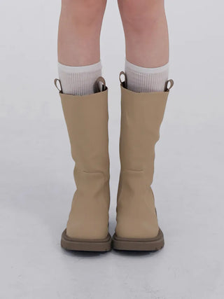 Lenticular Simple Mid-length Rain Boots