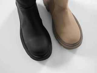 Lenticular Simple Mid-length Rain Boots