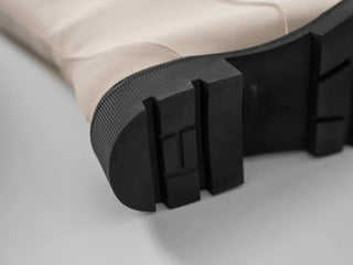 Lenticular Simple Mid-length Rain Boots
