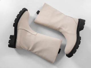 Lenticular Simple Mid-length Rain Boots
