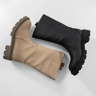 Lenticular Simple Mid-length Rain Boots