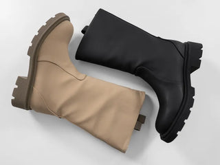 Lenticular Simple Mid-length Rain Boots