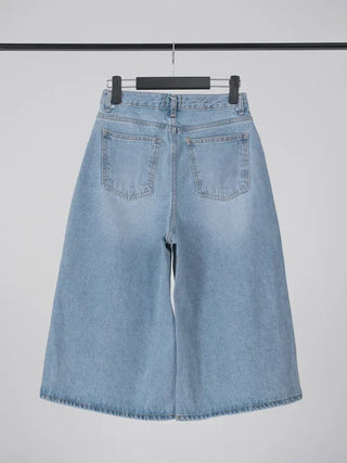 Loose Y2K 3/4 Denim Bermuda Shorts