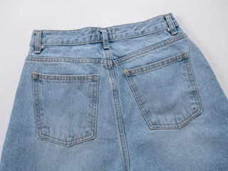 Loose Y2K 3/4 Denim Bermuda Shorts