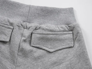 Arabelle Wide-Waisted Simple Cotton Shorts