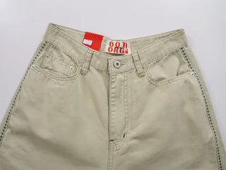 Solka Side Stitch Wide Cotton Pants
