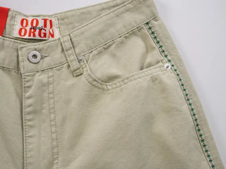 Solka Side Stitch Wide Cotton Pants
