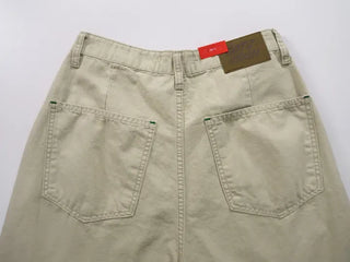Solka Side Stitch Wide Cotton Pants