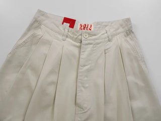 Birelin Pintuck Balloon Fit Wide Cotton Pants