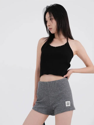 Kirelin Studded Crop Halter Neck