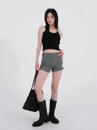 Kirelin Studded Crop Halter Neck