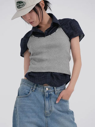 Kirelin Studded Crop Halter Neck