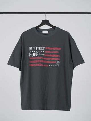 Difron Oversized Unique American Flag Short Sleeve T-shirt