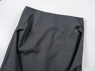 Lue Slit Pleated Long Skirt