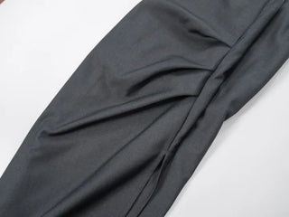 Lue Slit Pleated Long Skirt