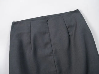 Lue Slit Pleated Long Skirt
