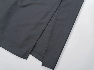Lue Slit Pleated Long Skirt