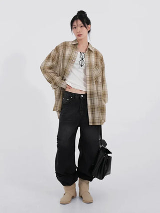Hani Summer Oversized Check Shirt