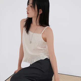 Tibe Frill Lace Sleeveless