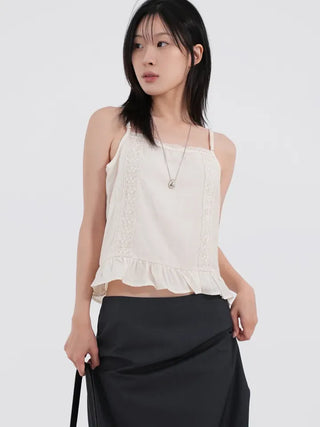 Tibe Frill Lace Sleeveless
