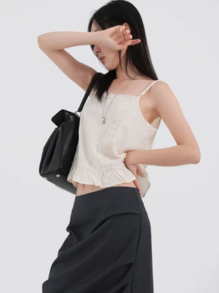 Tibe Frill Lace Sleeveless