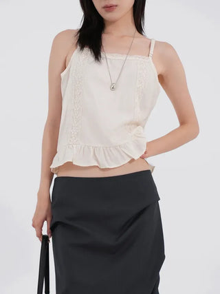 Tibe Frill Lace Sleeveless