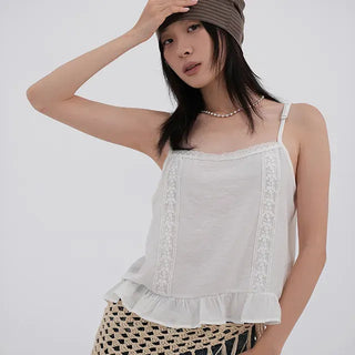 Tibe Frill Lace Sleeveless