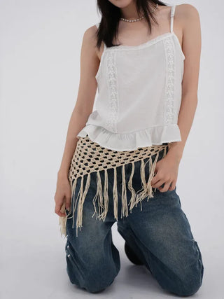 Tibe Frill Lace Sleeveless