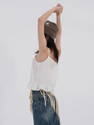 Tibe Frill Lace Sleeveless