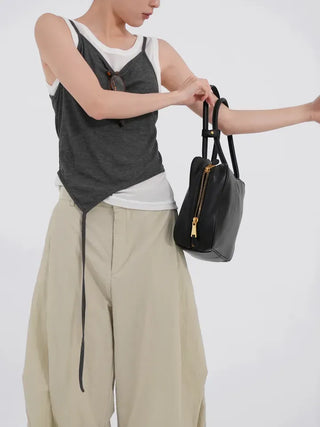 Nevia Asymmetrical String Double Sleeveless Set