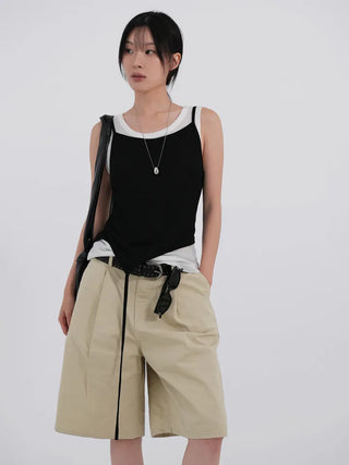 Nevia Asymmetrical String Double Sleeveless Set